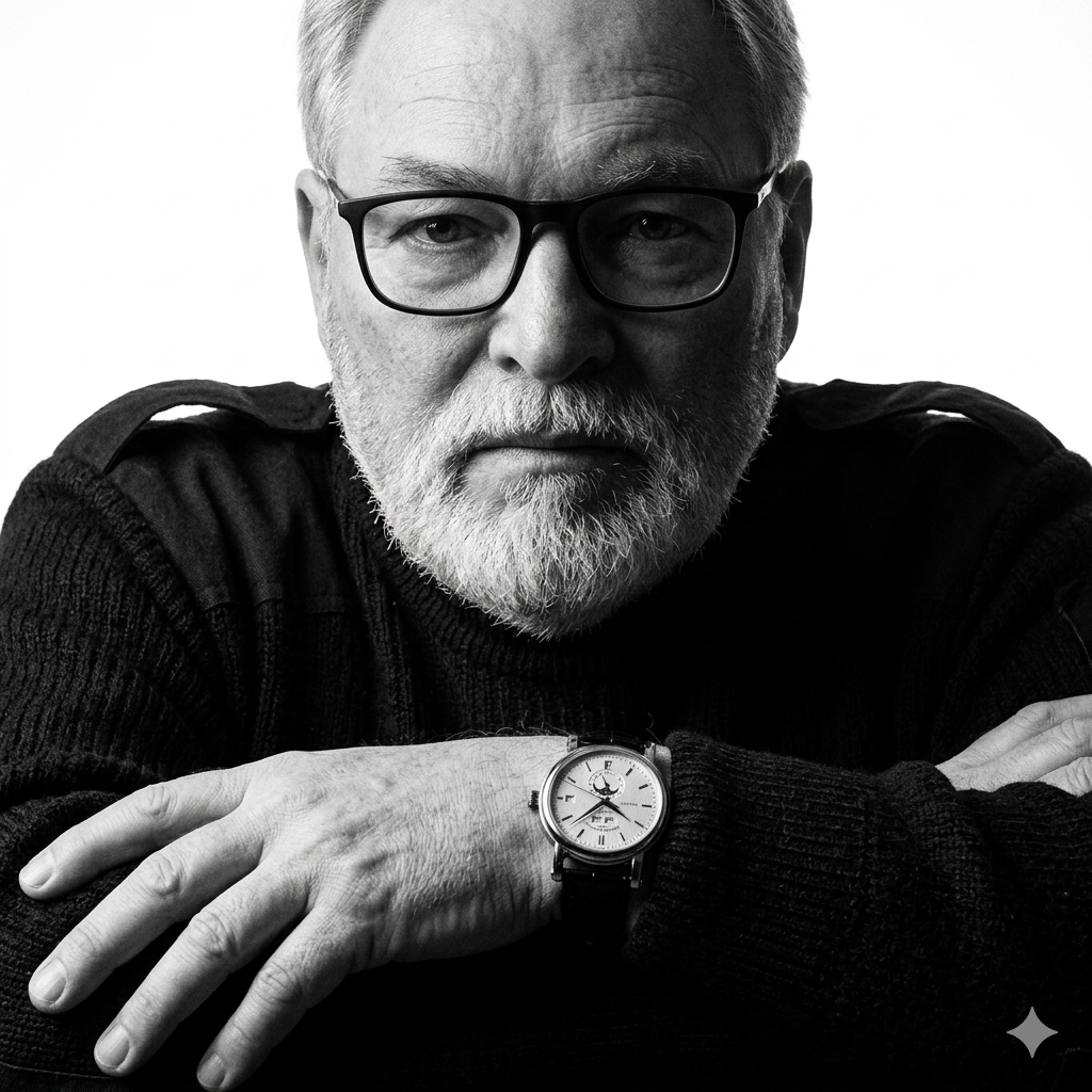 Black and white portrait of author C.P. Helweg